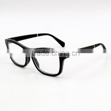 Fasion optical frame layere wood design Aluminium