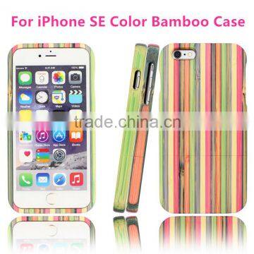 2016 Factory Selling Color Bamboo Wood Case for iPhone se Natural Wood for iPhone SE Covers for iPhonese