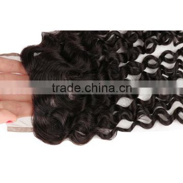 100% Unprocessed Lace Closure Virgin Peruvian Body wave Hair 4"*4" With Swiss Lace,Shipping Free