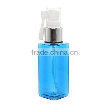 Nose Sprayer Cap PET 60ml Square Light Blue