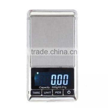 Hot Selling 500g/0.01g Digital Pocket Scale With Backlight