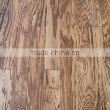 Zebrano natural color engineered smooth wood flooring