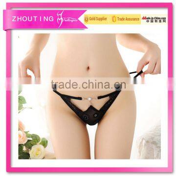 LG2075sexy hollow out lady hot lingerie thongs underwear