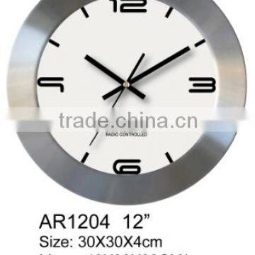 High quality 12 inch RCC aluminium wall clock