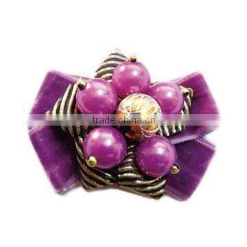 Goody Ribbon Bow With Big Beads for Shoe Accessories photo-2