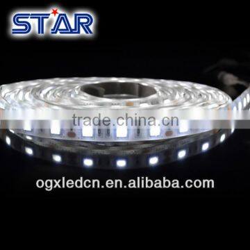 Outdoor led strip Lighting 5050 epoxy glue waterproof IP65 60LEDs/m 300LEDs/roll DC12V white color with white FPC led strip