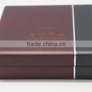 Fashion high end logo print wooden gift boxes wooden jewelry boxes for unique jewelry packaging