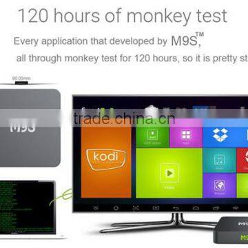 2016 New Arrival M9S S905 1G 8G tv Box Android5.1 WIFI 2.4G Bluetooth Support OEM