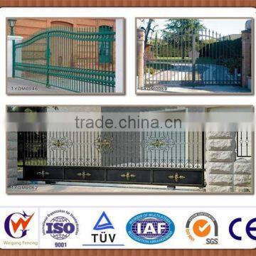 Luxury wrought iron sliding garden gate