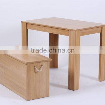 Wood dining table with wood top elegant modern mdf Wood Tables