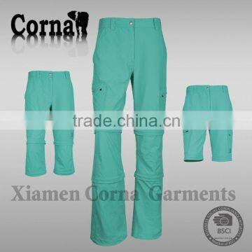 Spring Autumn Women Outdoor Hiking Camping Eco-friendly Nylon Convertible Women Short Pants With Low Price photo-4