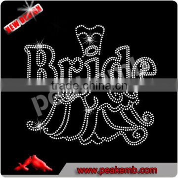 Wholesale Bride Rhinestone Iron On Transfer