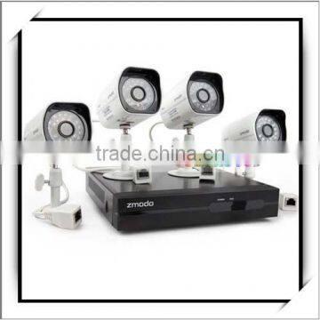 For Zmodo POE Electronics Night Vision Sensor CCTV 4CH NVR Surveillance Camera Kit