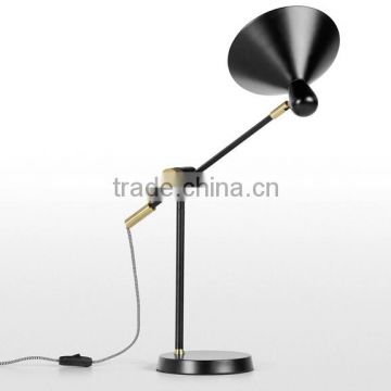 Adjustable Angle Table Lamp Brass Plated Steel For Whole Lamp Bedroom Study Room Living Room Table Lamp