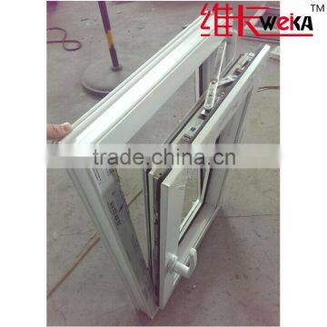 cheap PVC plantation tilt and turn casement windows