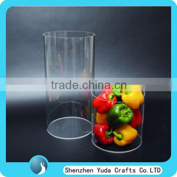 Stackable Clear Plexiglass Round Tubing Casting Acrylic Packaging Tubes