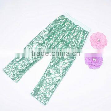 Wholesale Boutique Baby Sequin Pants Multi-color Shiny Pants Sequin Pants for Kids Girls