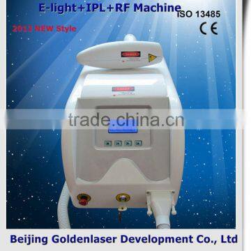 www.golden-laser.org/2013 New style E-light+IPL+RF machine portable skin analyzer