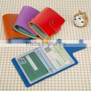 Fashion Business Credit Card Holder Bags PU Leather Strap Buckle Bank Card Bag photo-5