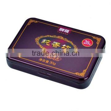 Rectangular Hinge Lid Tin Box