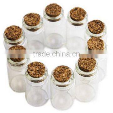 50 ml glass jar with cork lid and personalized logo printing