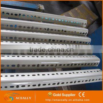 2017 Warehouse Angle Steel Post Light Duty Slotted Angle Bar Shelf