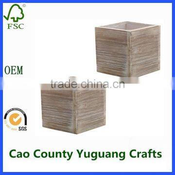 yuguang crafts rustic wooden box for flowers wooden planter crates