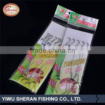 Newest design hot sale strong worm fishing hook with rope