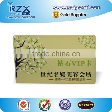 Engraved printing stainless steel metal card with top quality