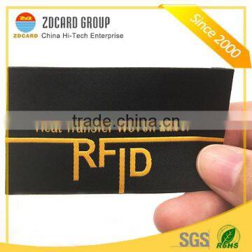 Heat Transfer RFID Woven Label for Garment Management