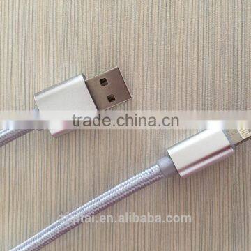 New Arrival Customized Wholesale Metal Braided Usb Cable 2 in 1 Mirco Usb Cable for Iphone &samsung photo-4