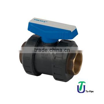 U-PVC One Side Female Threaded True Uinon Ball Valves One Side Brass Female Threaded