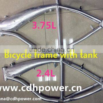 2.4L 3.75L bicycle frame with fuel tank FOR motorized bicycle