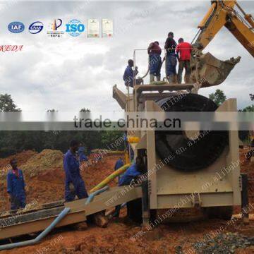 Mobile Alluvial Gold Sand Ore Washing Trommel Screen for Ghana photo-5