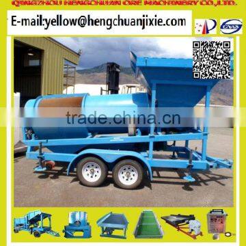 Good efficiency HC series of Mobile Gold Mining Trommel Machine(100T)