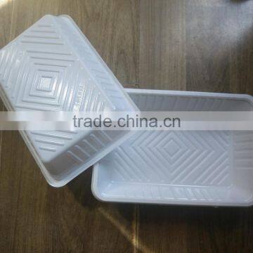 Cheap white PS vacuum forming plastic tray blister package