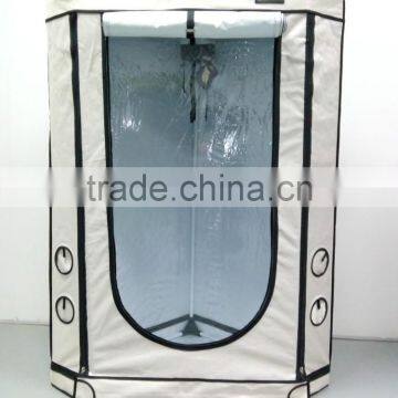 New triangle style high quality grow tent material grey mylar 600D grow room grow tent hydroponics