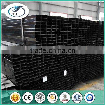 60x120mm lowest price black welded rectangular large tube