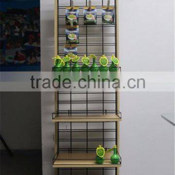 High Quality Spinning Wood Display Rack For Juice