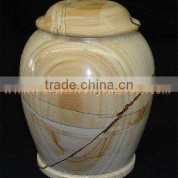 DECORATIVE TEAKWOOD MARBLE URNS photo-5