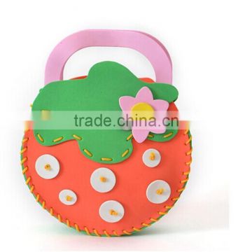 colorful children EVA foam craft DIY bag