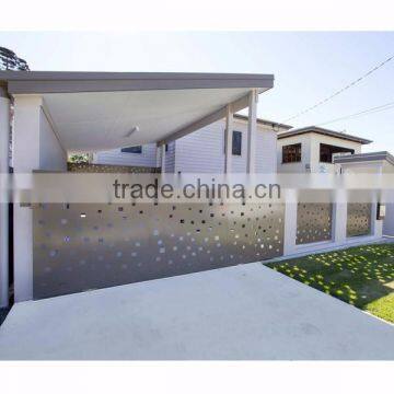 Customed Laser Cut Aluminum Panel Modern Fence Gate Design