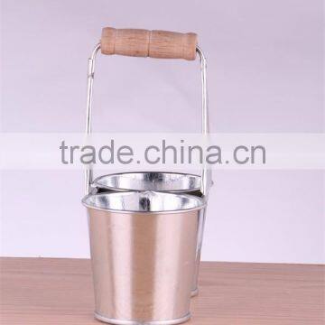 Metal Zinc Double Pot for Children, Home, Garden photo-2