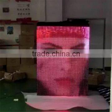 Large P25 Black Fireproof Velvet Fabric Video Curtain Led Display photo-2