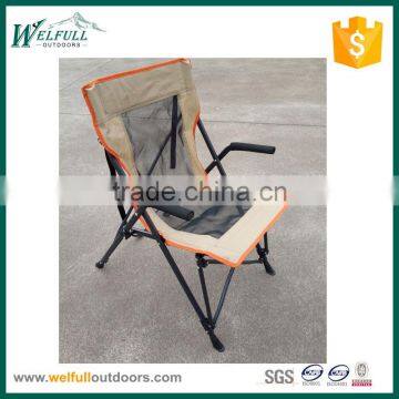 Luxury good quality folding steel camping chair