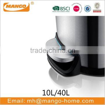 10L/40L Stainless Steel Pedal Trash Bin photo-3