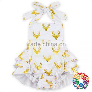 Mint Cotton Baby Toddler Ruffle Icing Romper photo-3