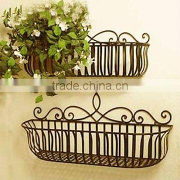 wrought iron window box