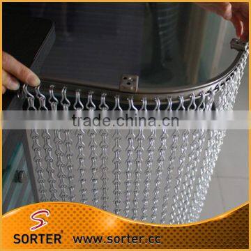 unique Al alloy aluminium chain curtain fly screen