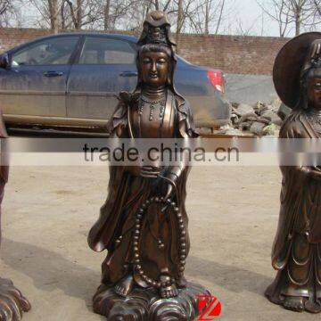Casting Bronze Guan Yin Sculpture for Home Decor